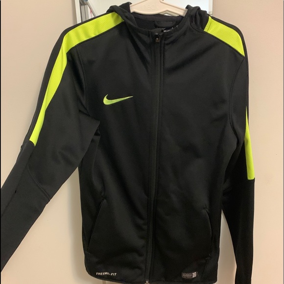 Men’s S Therma-Fit Black Jacket w/hood - Picture 2 of 6